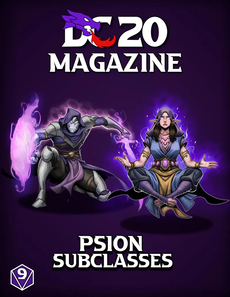DC20 Magazine 09 Psion Subclasses v1.0